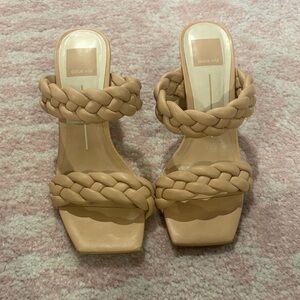 Dolce Vita Women's Beige Braided Heels